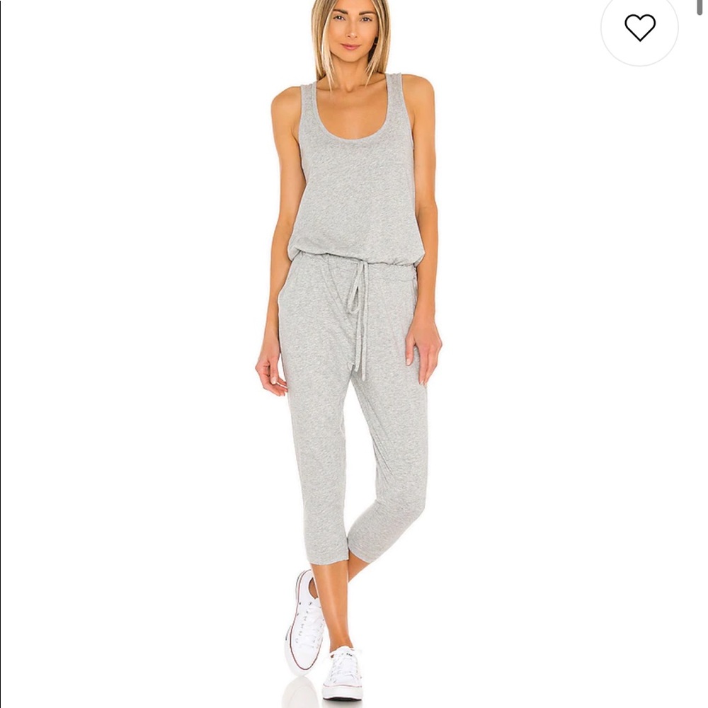 Bobi Supreme Sleeveless Heather Grey Jumpsuit XS